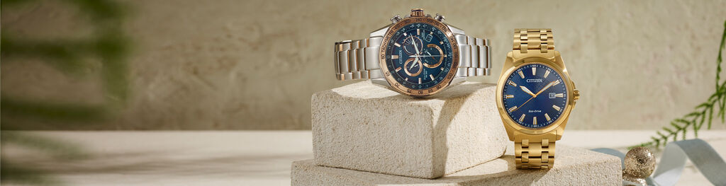 Men's watches imagery featuring PCAT watch model CB5916-59L and Peyten watch model BM7532-54L