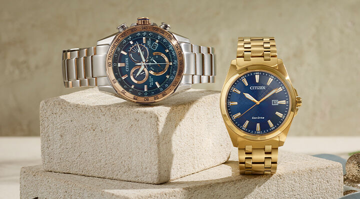 Men's watches imagery featuring PCAT watch model CB5916-59L and Peyten watch model BM7532-54L